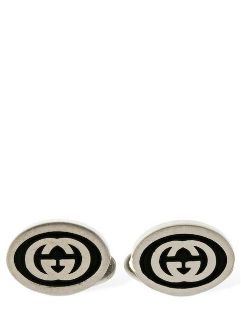 gucci interlocking cufflinks.